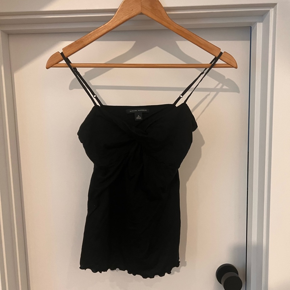 Banana Republic Black Fitted Camisole Top